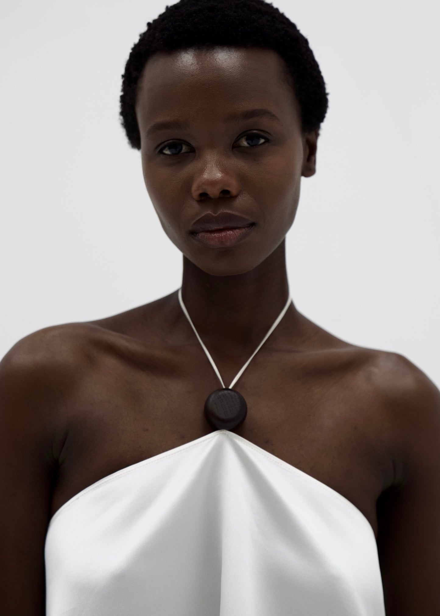 Silk Oversized Top in ivory