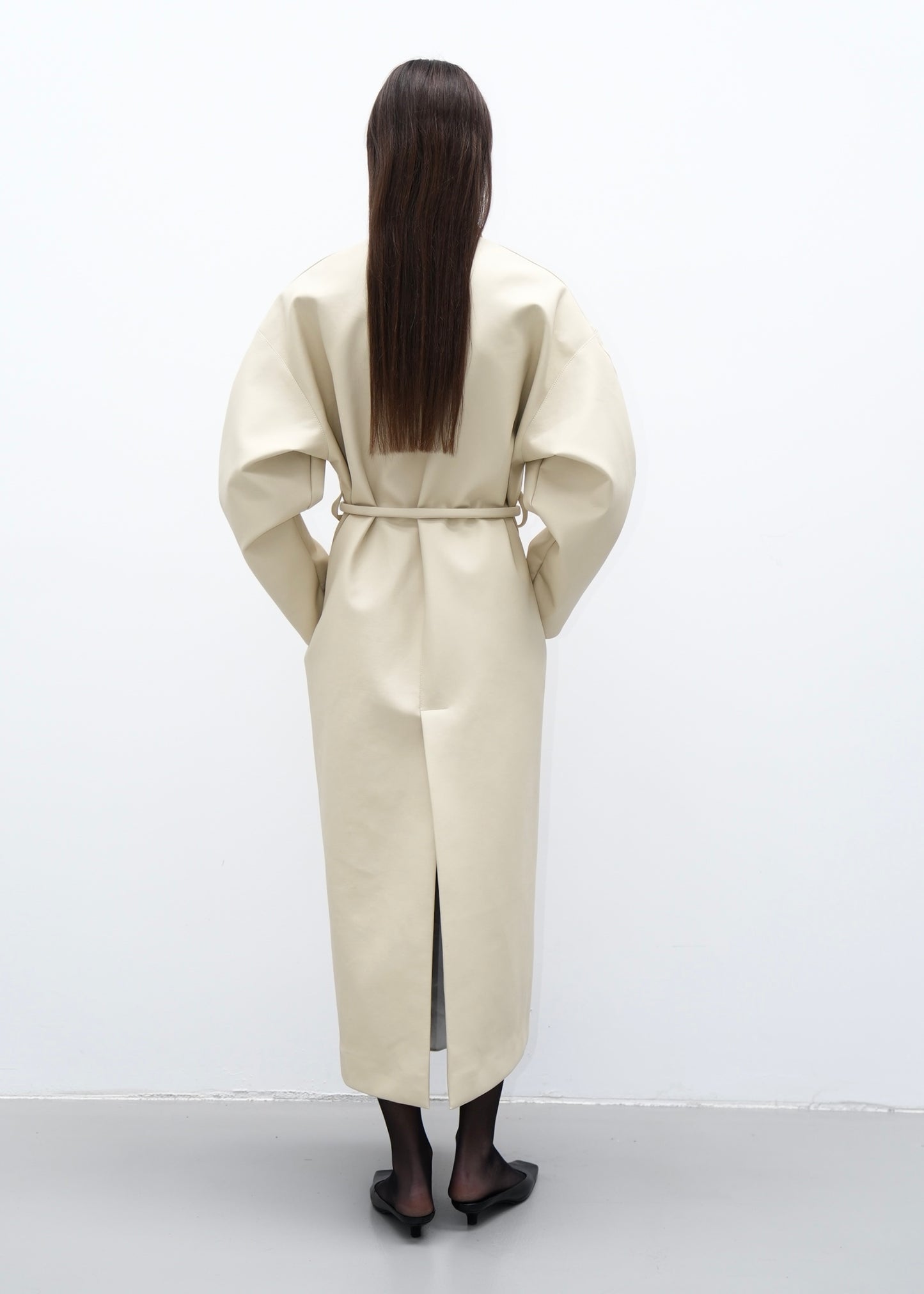 Oversized Coat in Butter Yellow