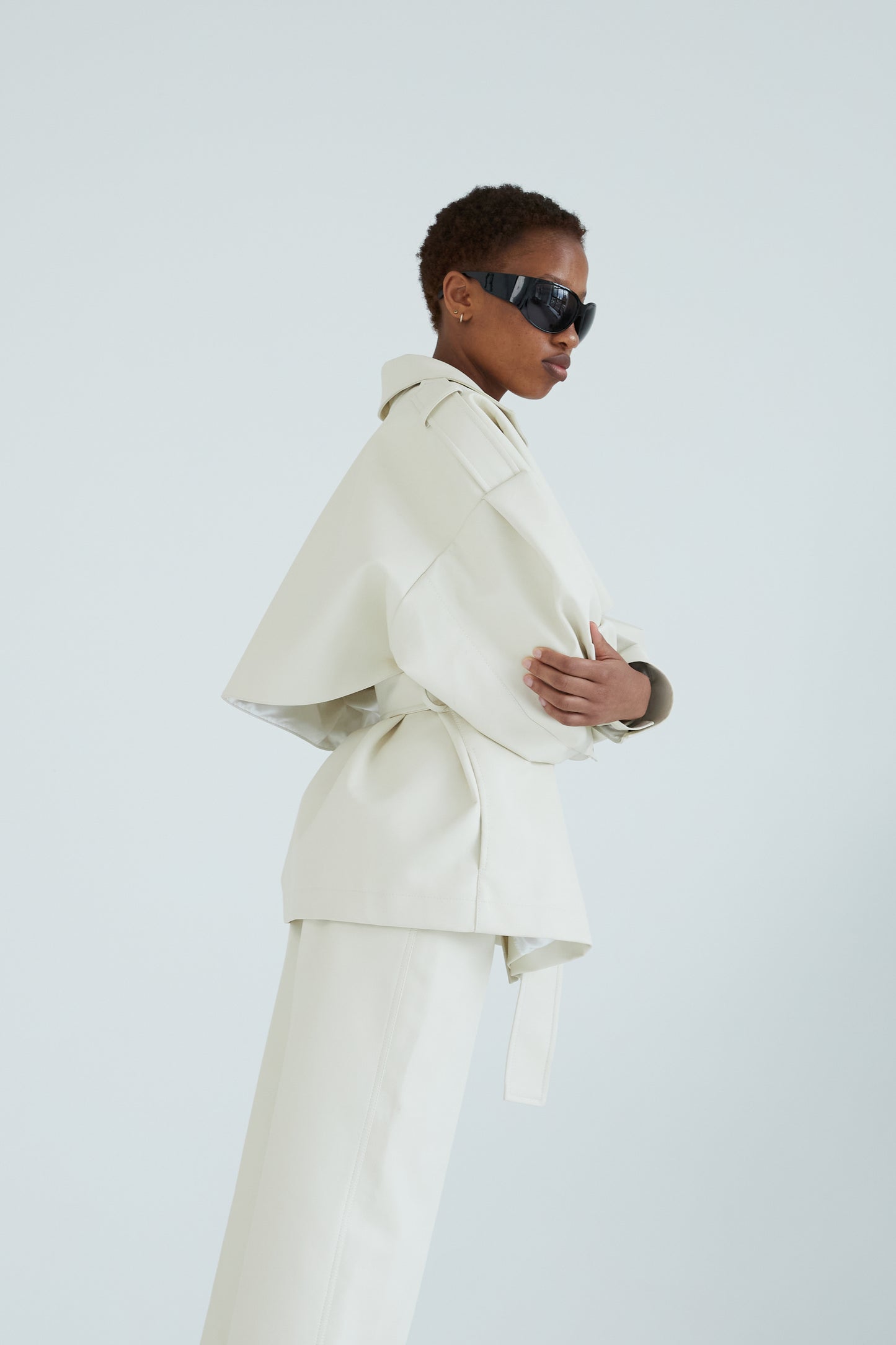 Oversized Jacket in milky white