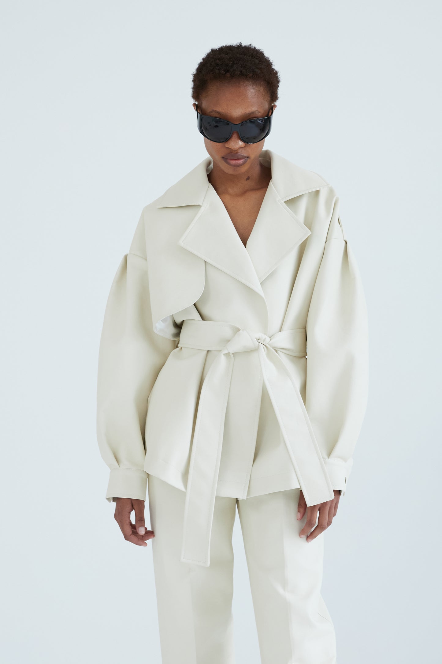 Oversized Jacket in milky white