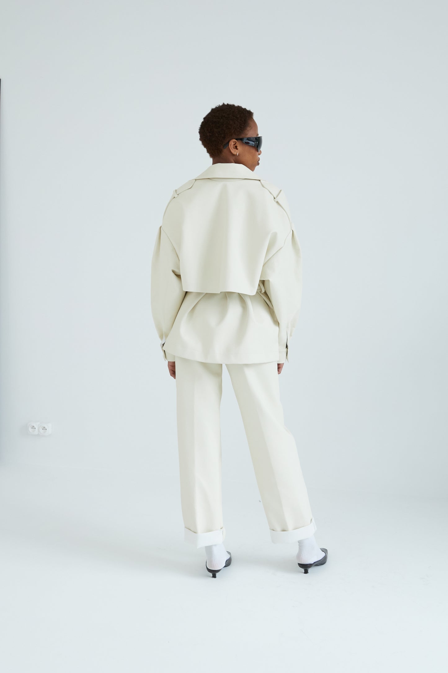 Oversized Jacket in milky white
