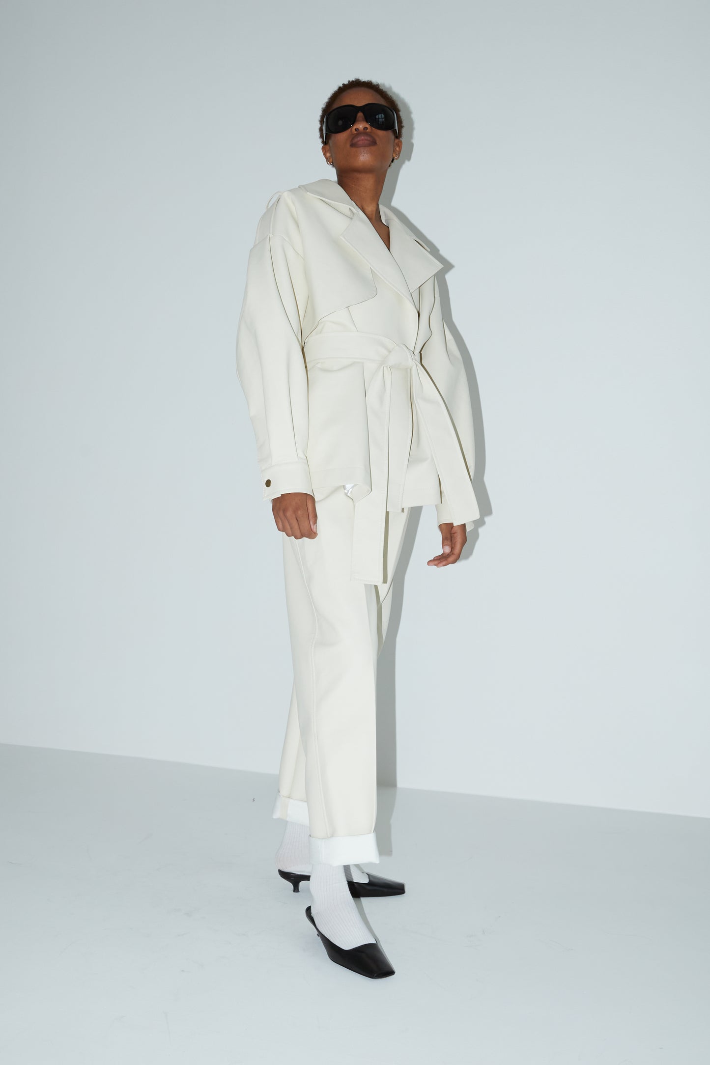 Oversized Jacket in milky white