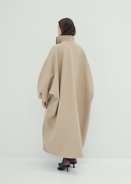 Beige oversized trench coat Diana Milkanova