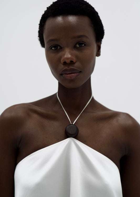 Silk Oversized Top in ivory