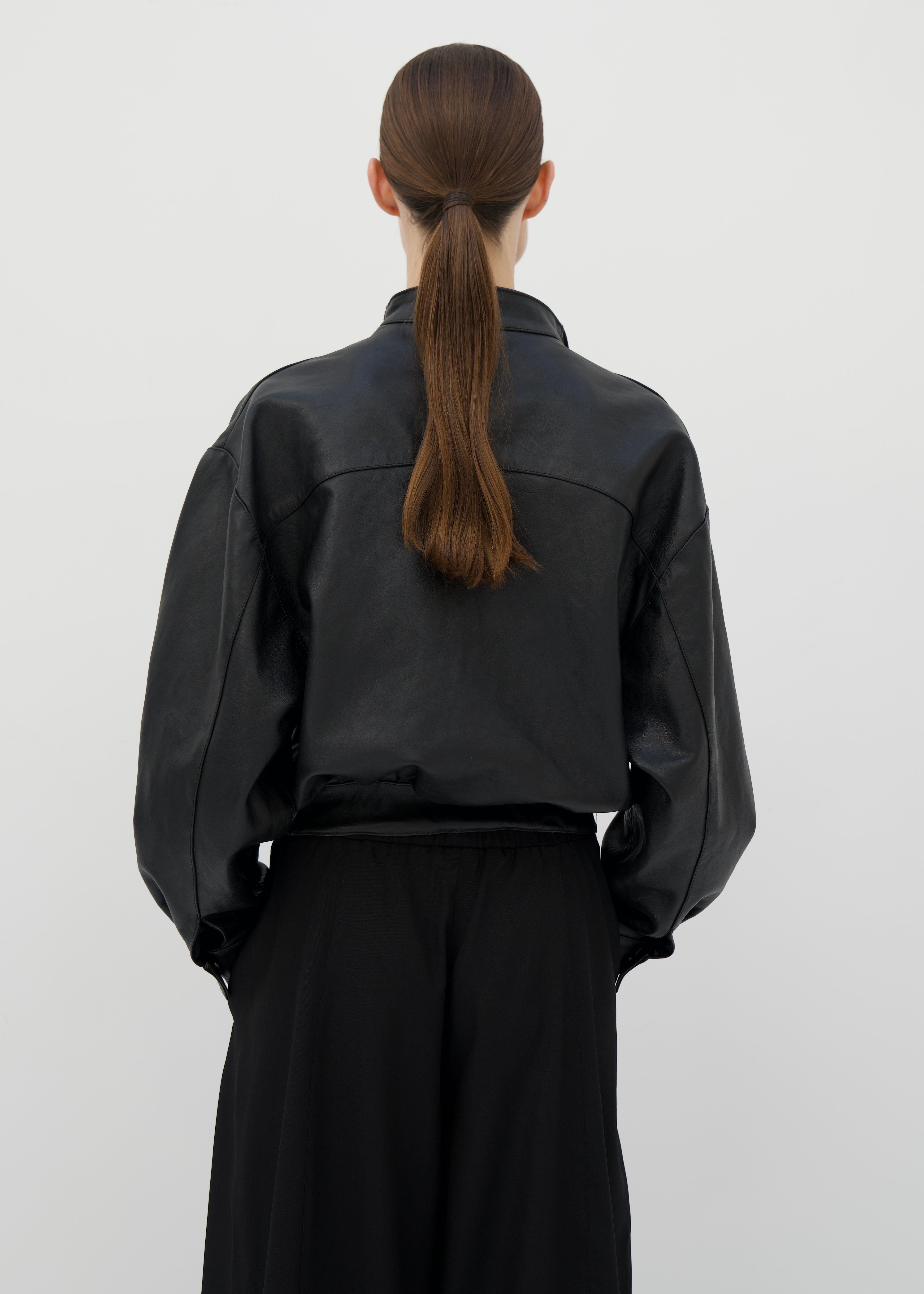 Kimono Wrap Leather Jacket – Diana Milkanova