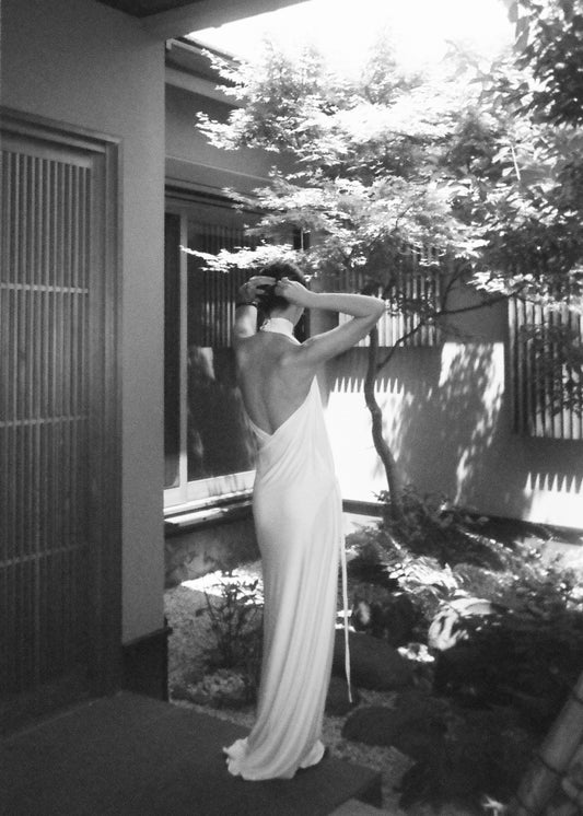 Gaia Dress in white