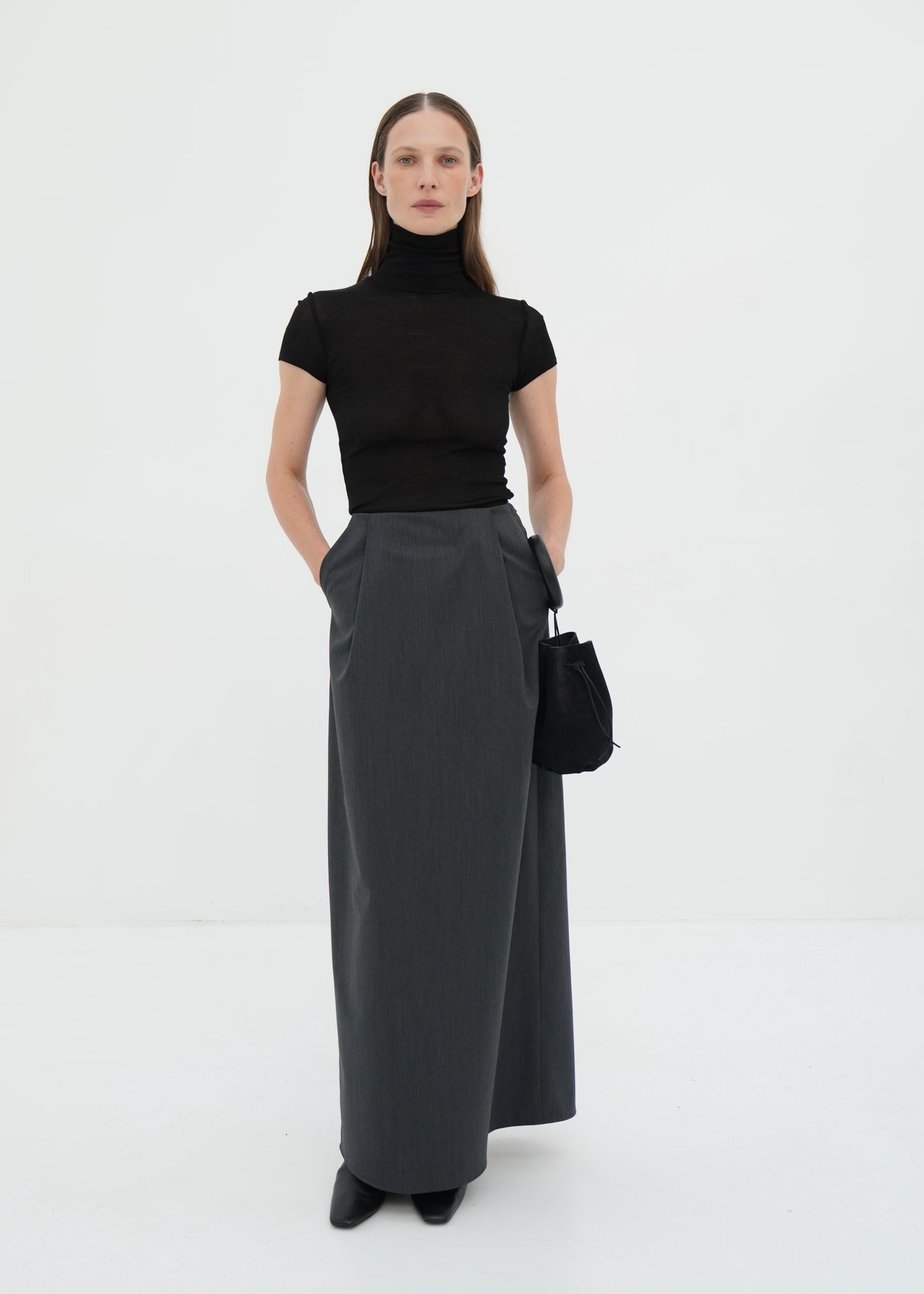Silk Turtleneck T-shirt