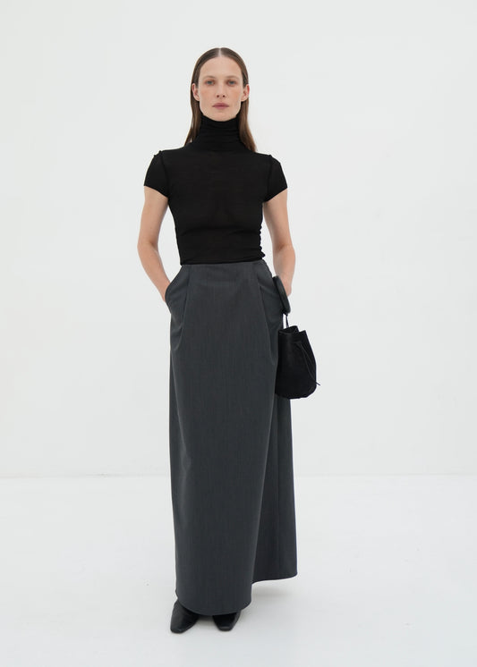 Silk Turtleneck T-shirt