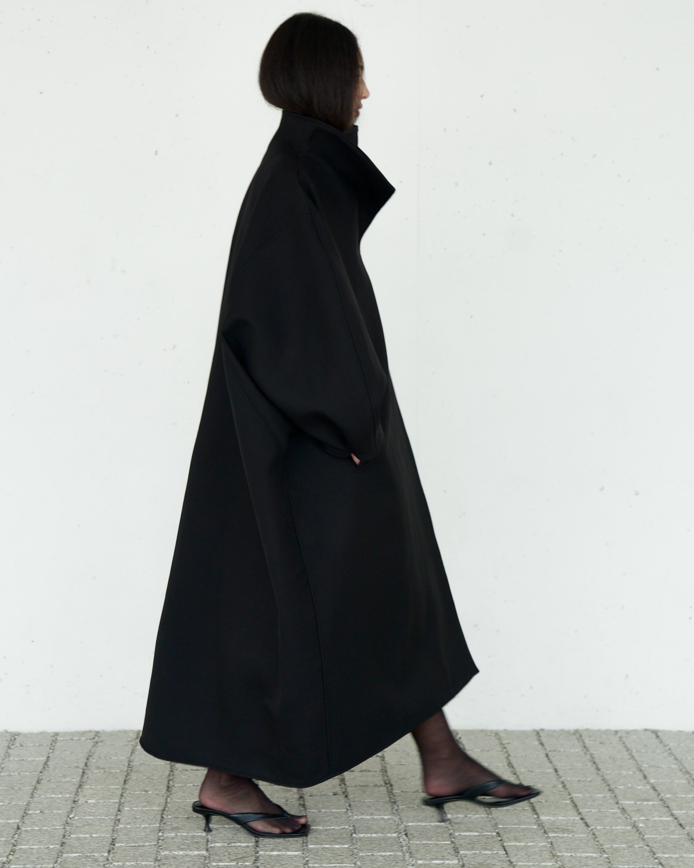 名作 DIGAWEL loose coat black マイヤー加工　サイズ2 Jacket②T/W – DIGAWEL ONLINE STORE