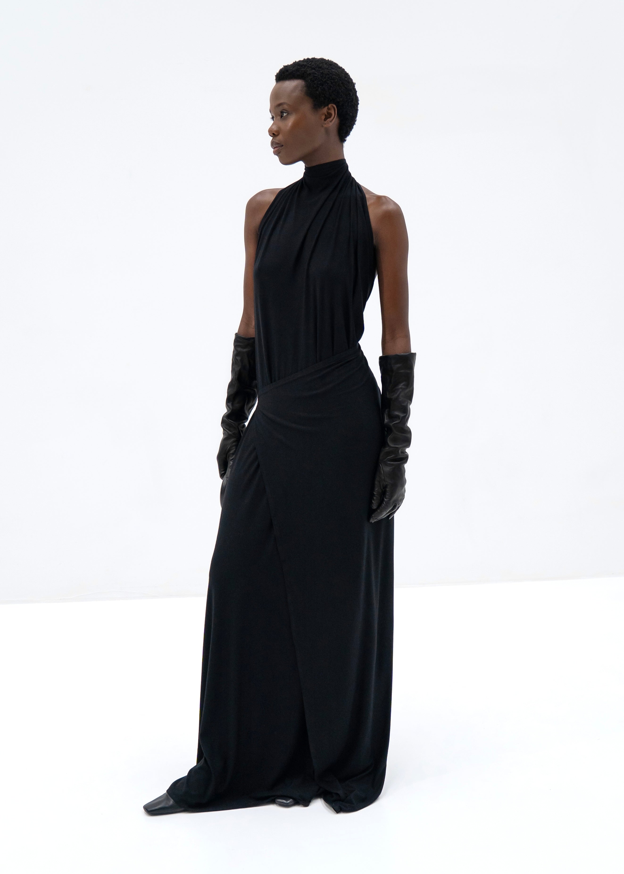 Gaia Dress in black – Diana Milkanova