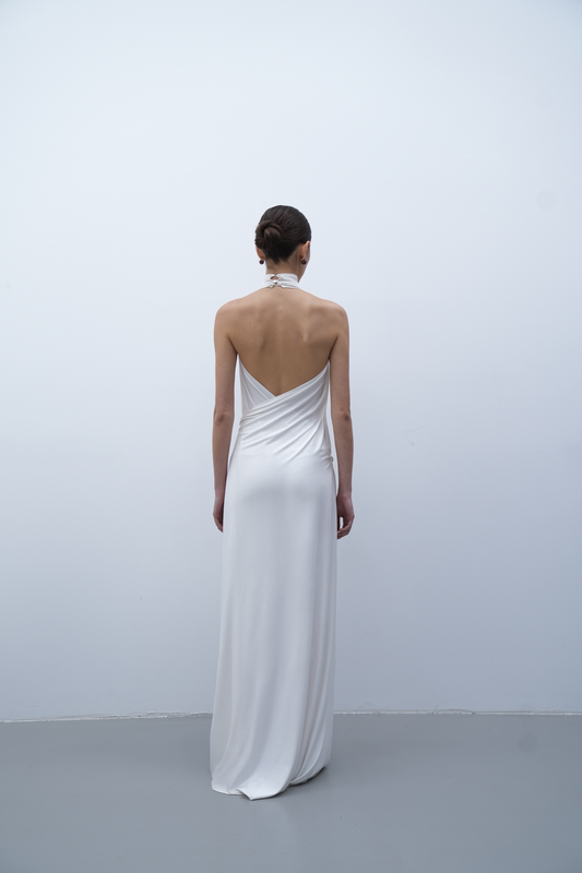 Gaia Dress in white