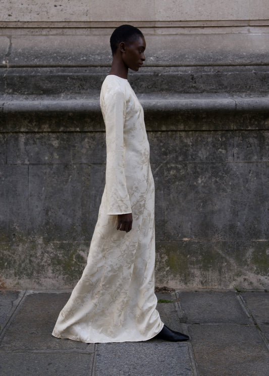 Jacquard Crema Dress