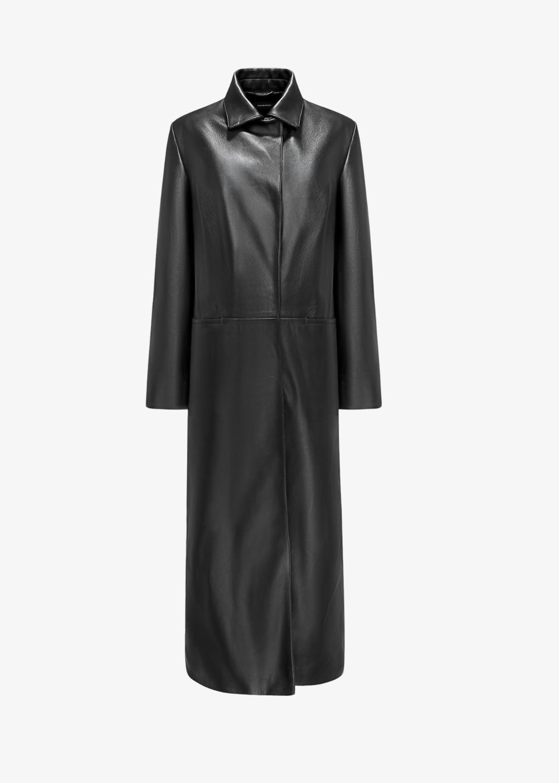 Minimalist Leather Coat
