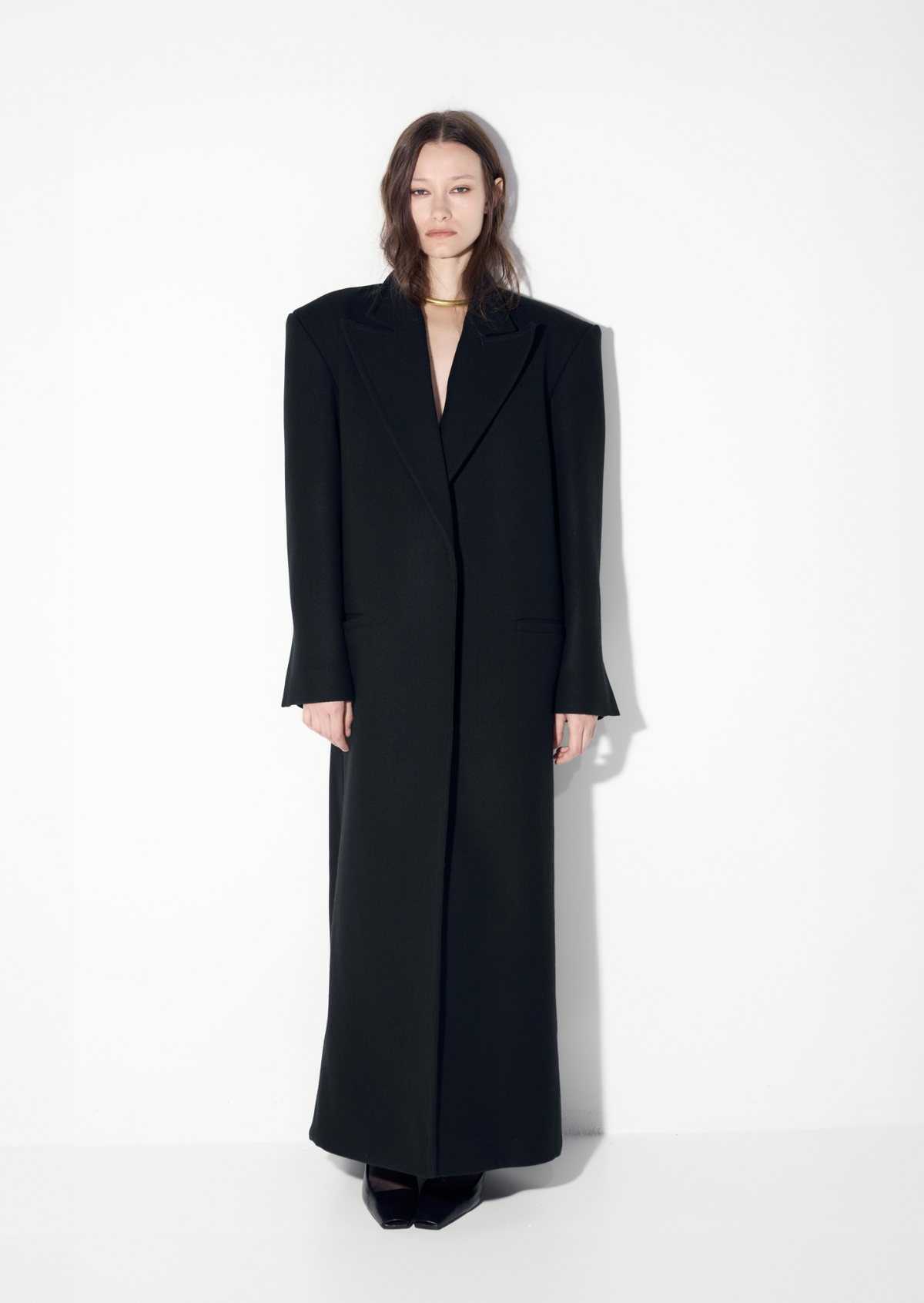 Manteau classique en noir