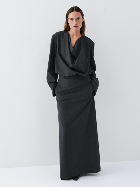 Wool Skirt in grey