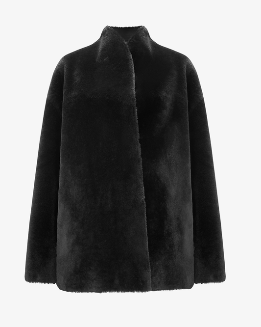 Wrap Shearling Coat
