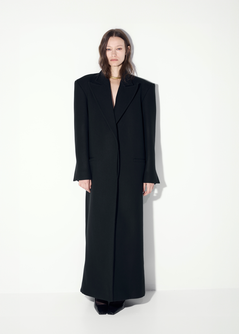 Classic Wool Coat in black – Diana Milkanova